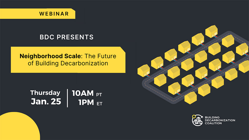 Bdc Presents The Future Of Building Decarbonization January 24th