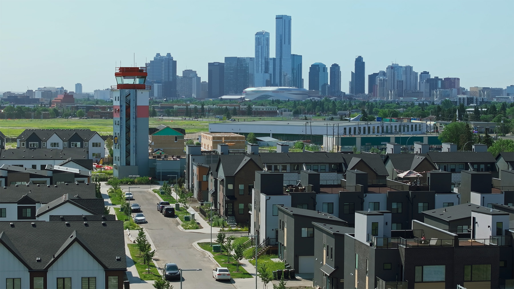 Drone Shot Of Community